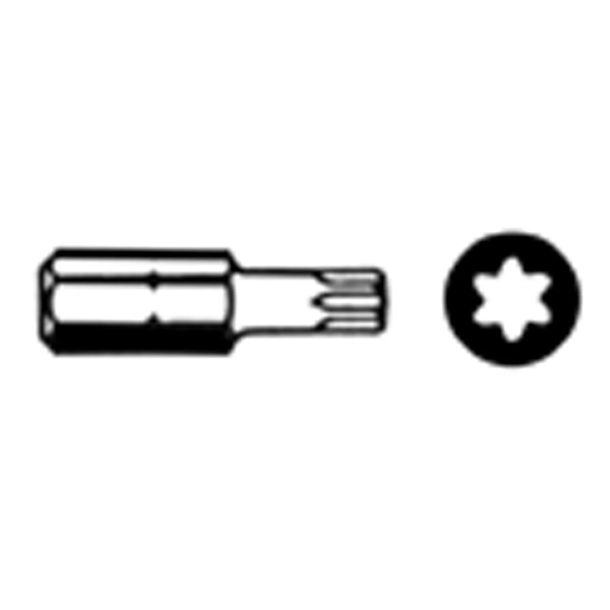 1 Schroefbit 25 mm, Torx-Kop Nr. 15