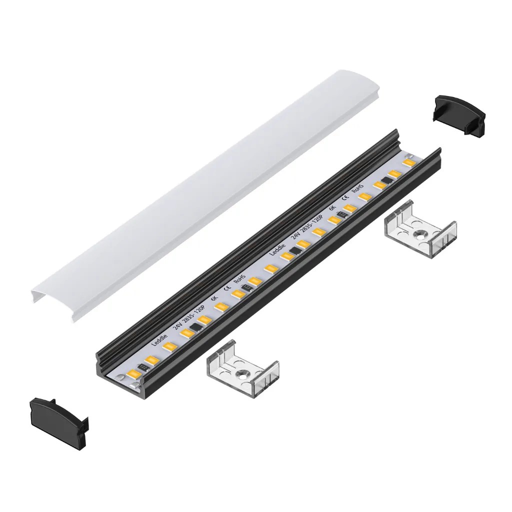 109020 - 2 m Led Profile Surface Black-Ldp 2
