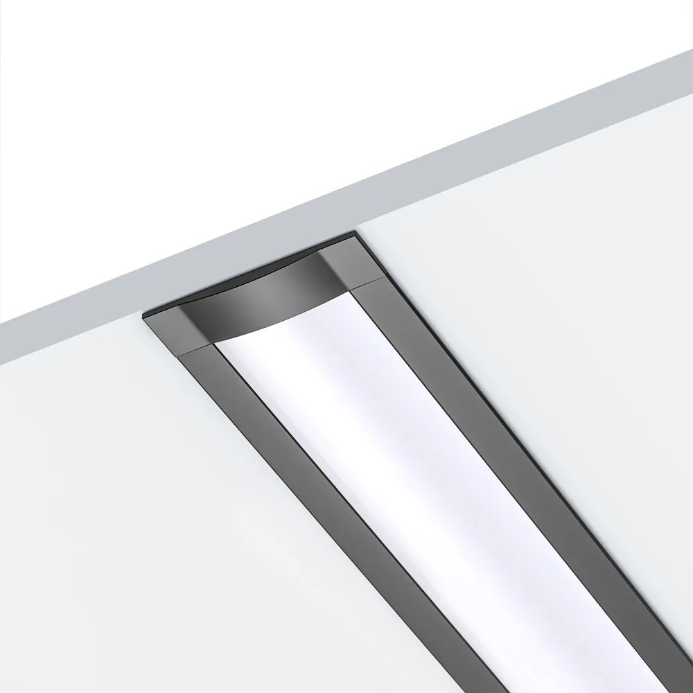 109070-1 m Led Profile Recessed 1 Black-Ldp 4