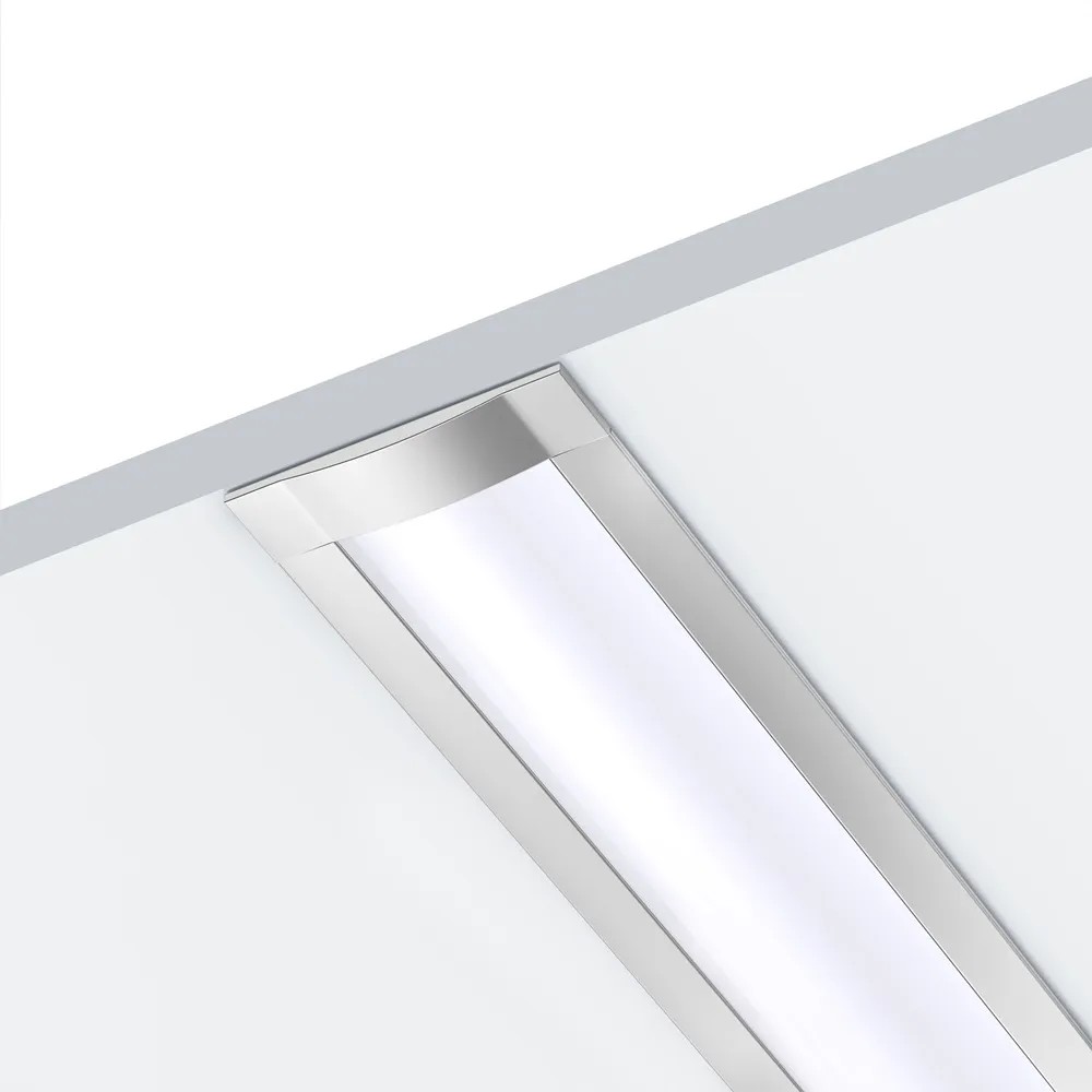 109071-1 m Led Profile Alu Recessed 1-Ldp 4