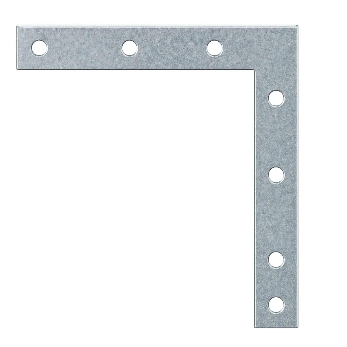2 Hoekijzers Plat Breed Verz. 75 mm