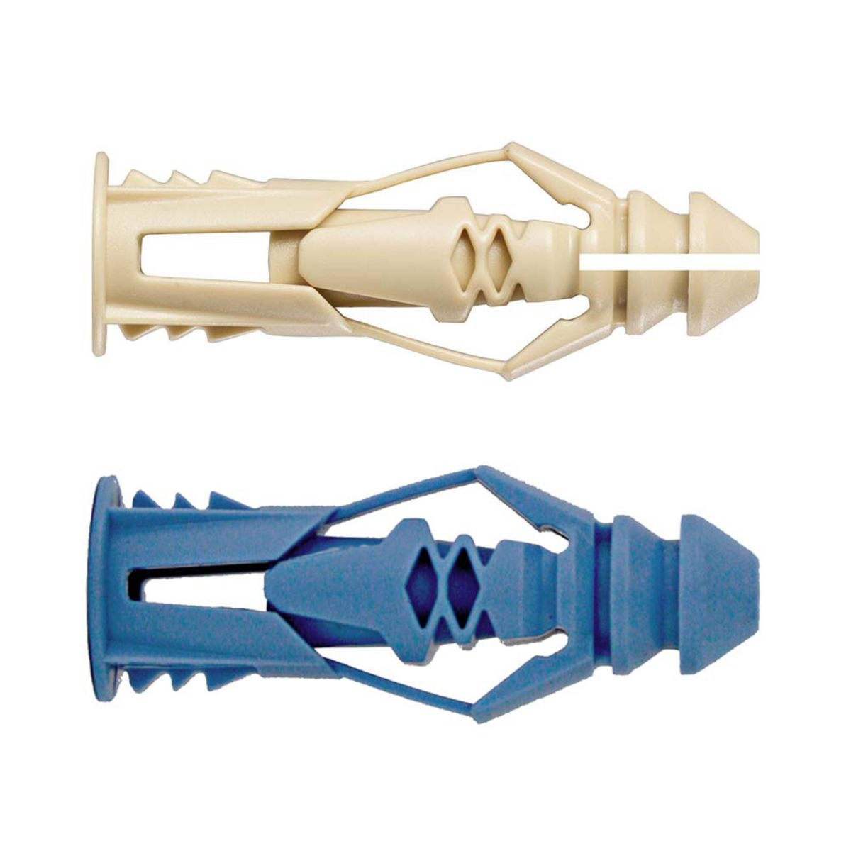 35+20 Univ. Pluggen, Wit+blauw 6x29mm+8x32mm