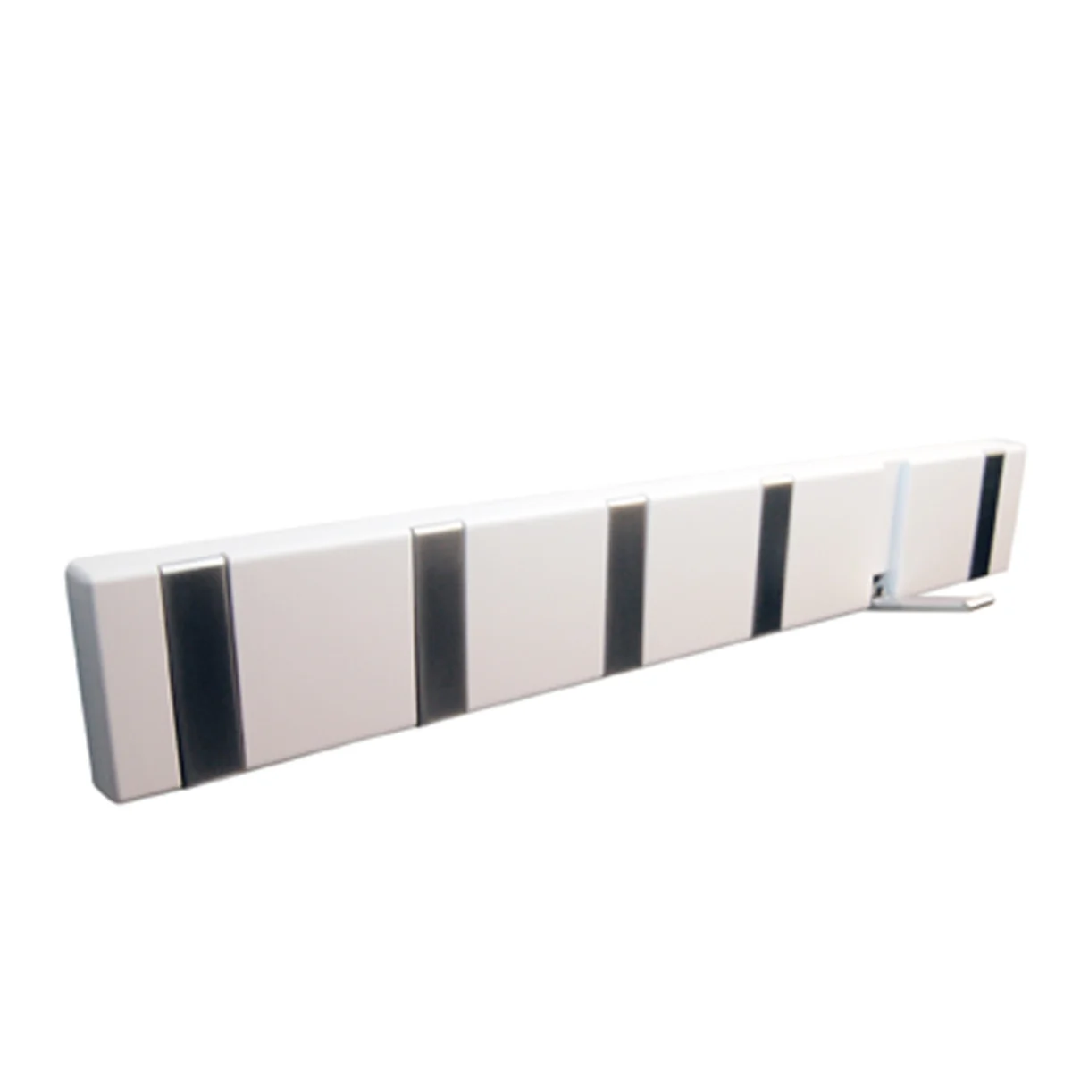 4 Neerklapbare Kapstokken, Wit 316x22x72 mm