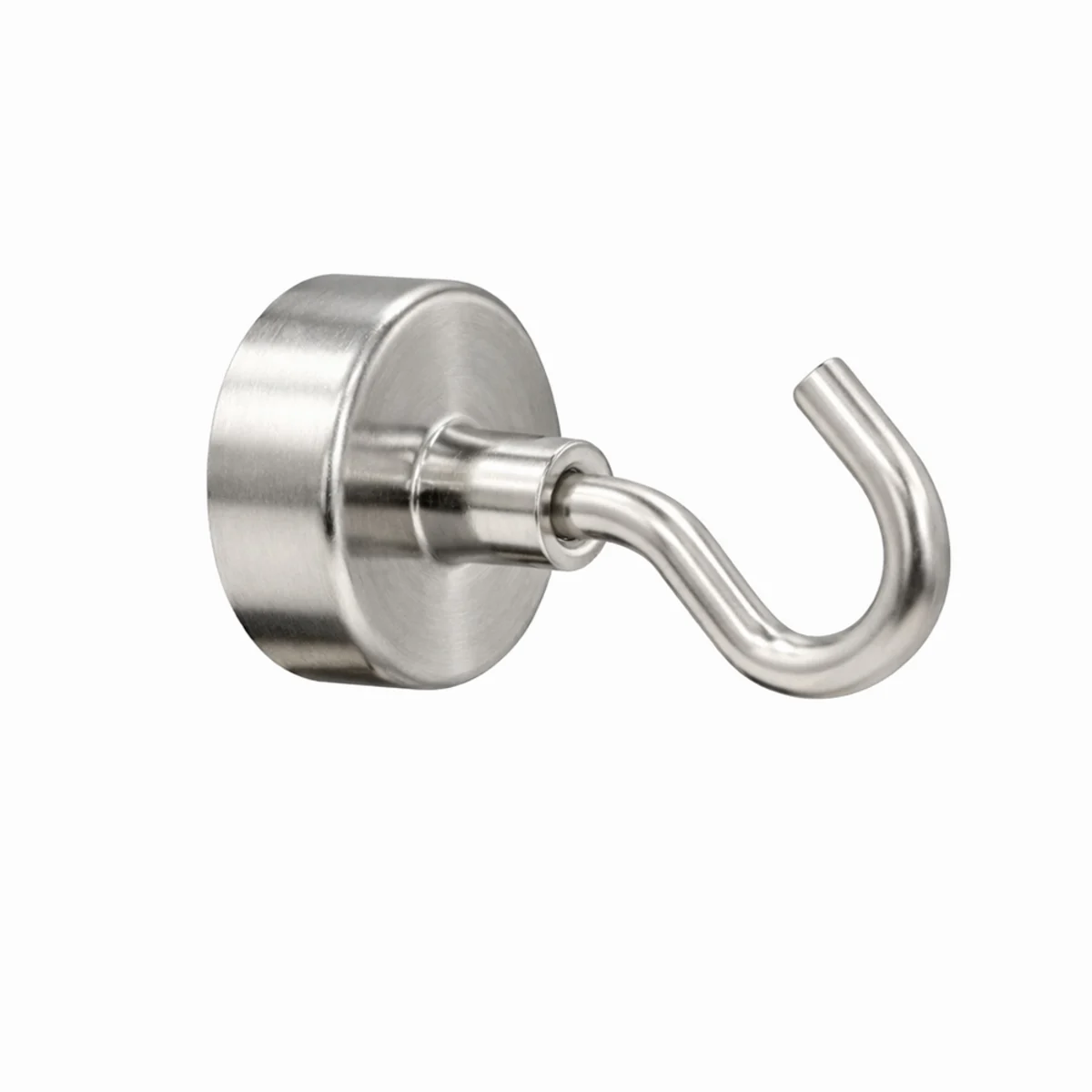 6 Neodymium Magneethaken Zilverkleurig