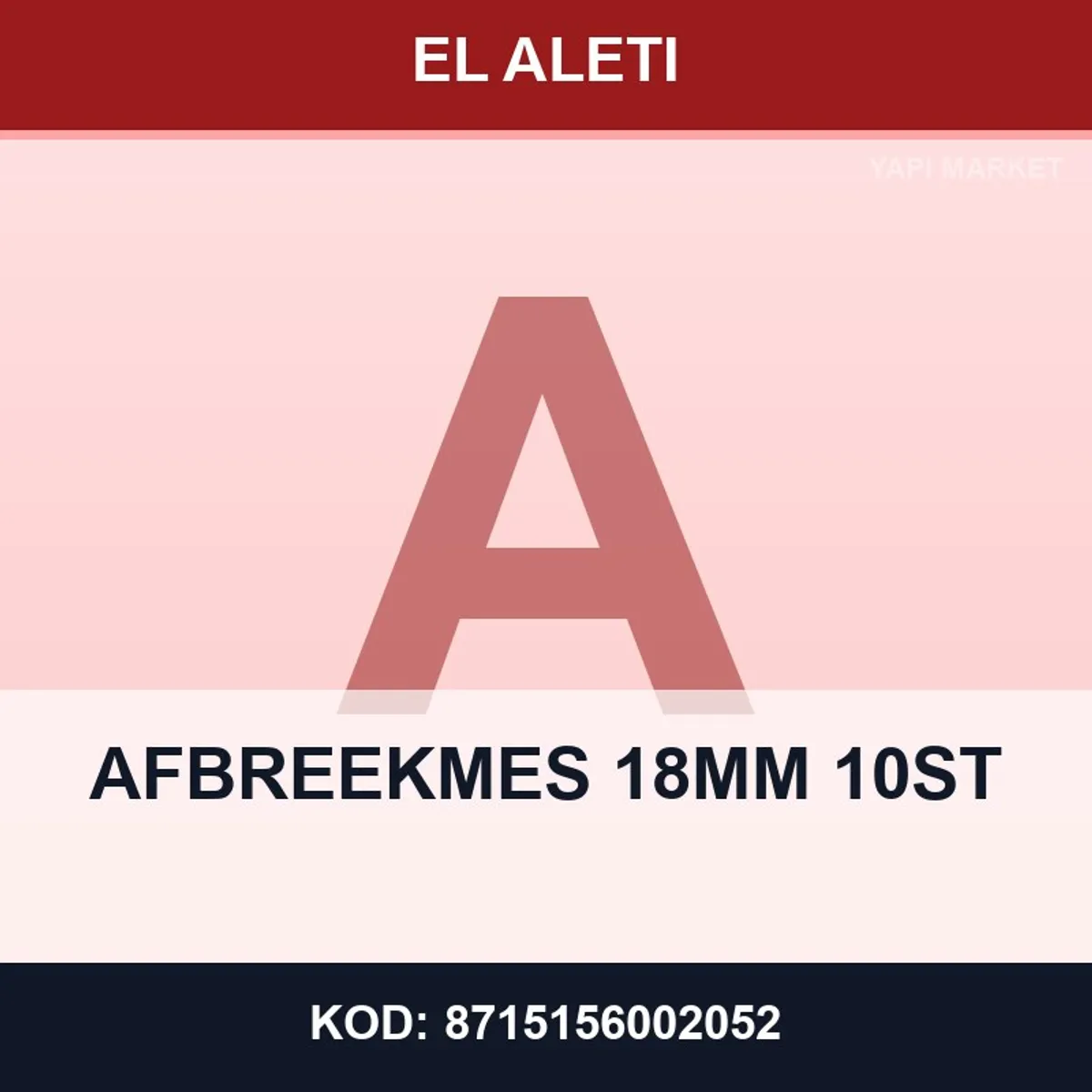 Afbreekmes 18 mm 10st