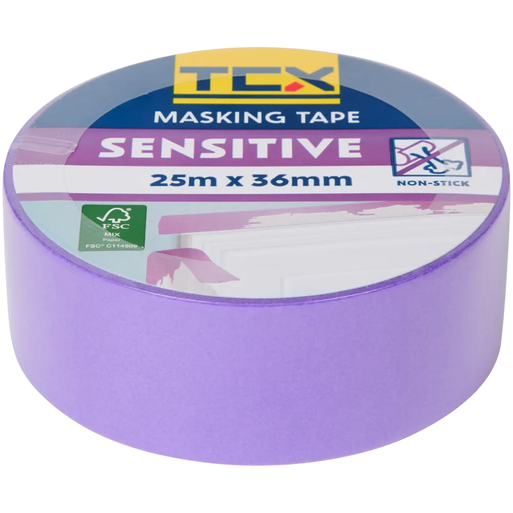 Afplaktape Purple 36 mm 25 m