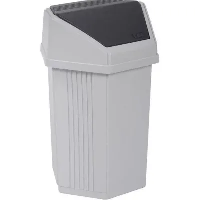 Afvalbak 15 l Wit/antr