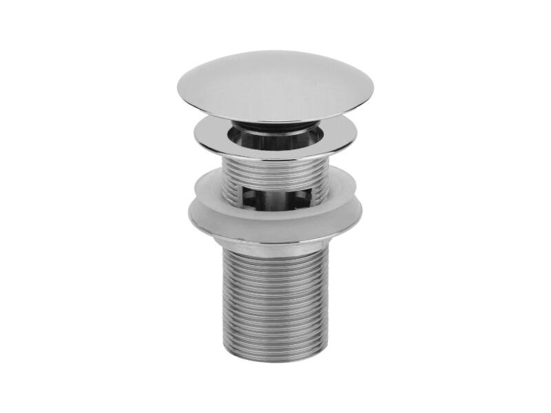 Afvoerplug 5/4 Verchroomd met Overloop Digiclic
