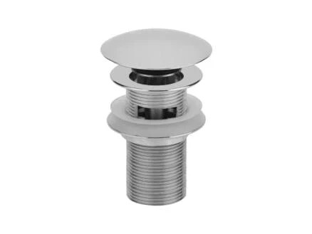 Afvoerplug 5/4 Verchroomd met Overloop Digiclic 2