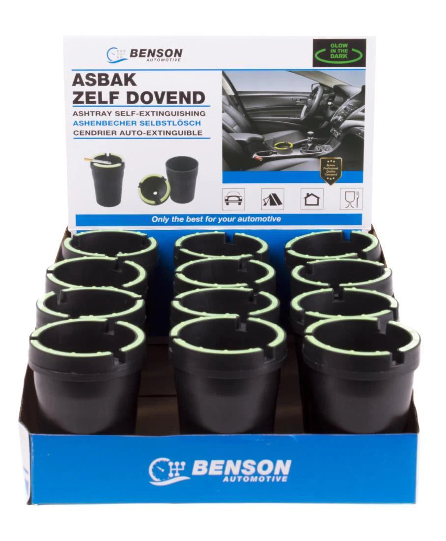 Asbak Zelfdovend Glow in Dark 5