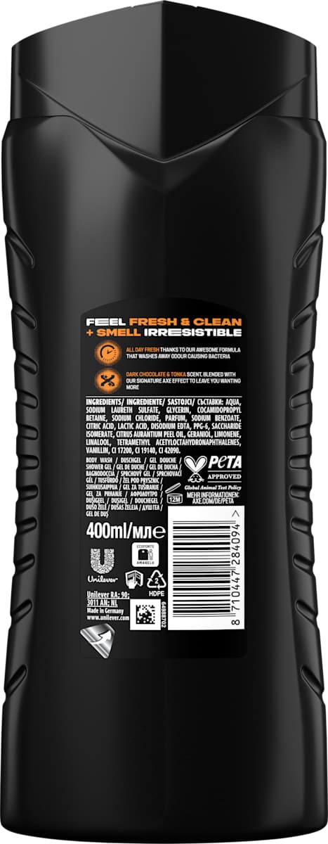 Axe - Douchegel Xl - 3in1 - Dark Temptation - Dark Chocolate 2