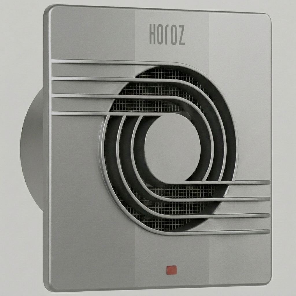Bad / Wc Ventilator Zwart 100 mm