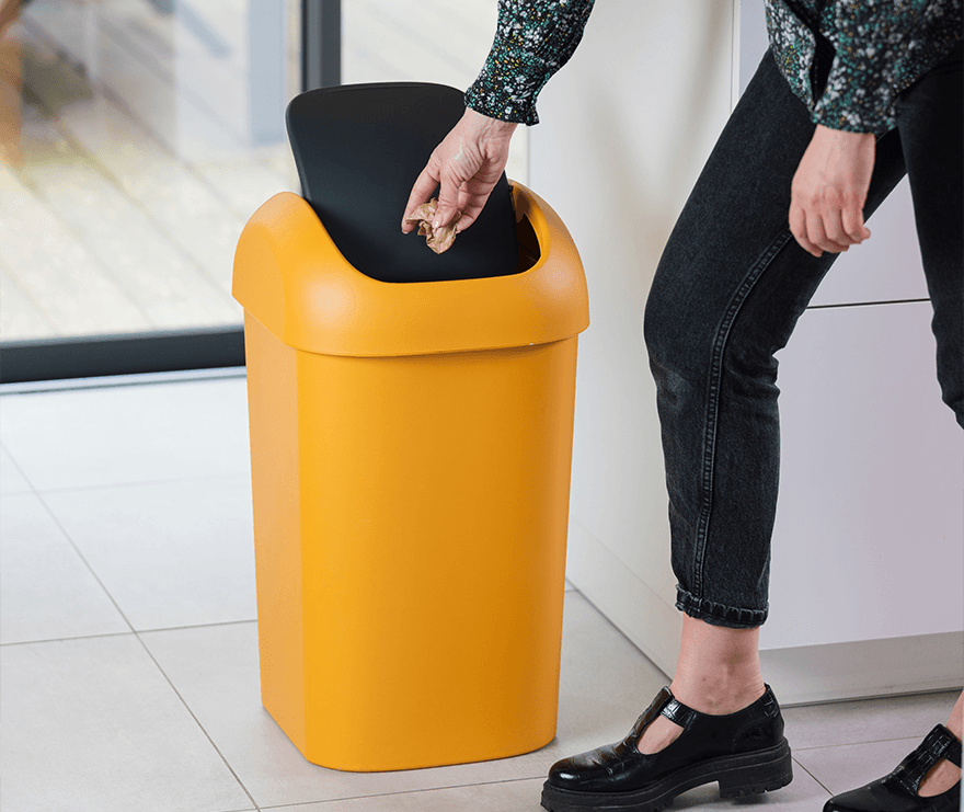 Balancio Vuilnisbak Geel 50 l 2