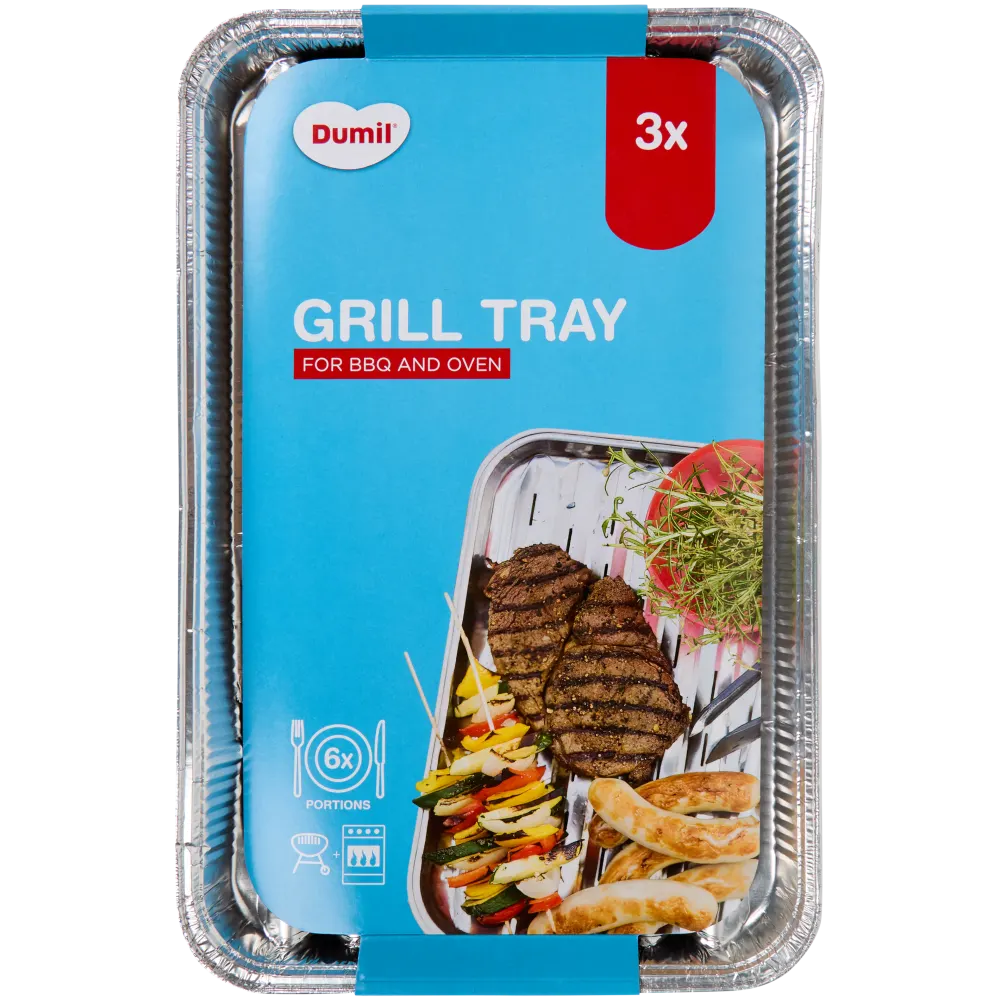 Bbq Grillschalen 3st Alu 23x34cm 2