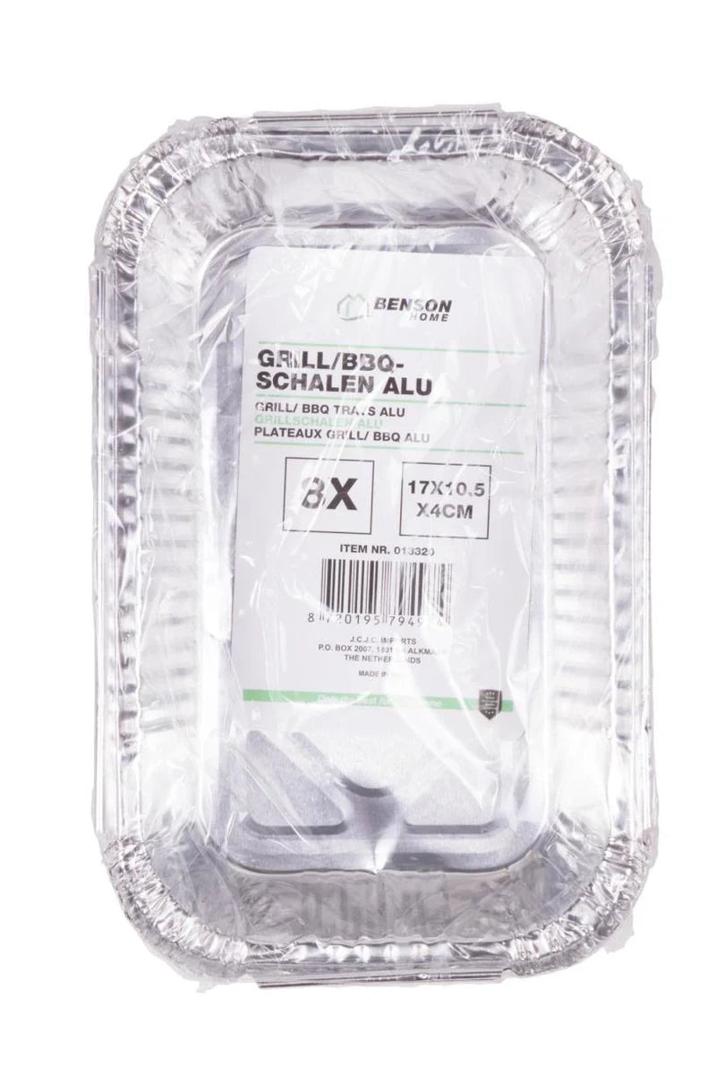 Benson Alu Gril Schaal 8dlg 2
