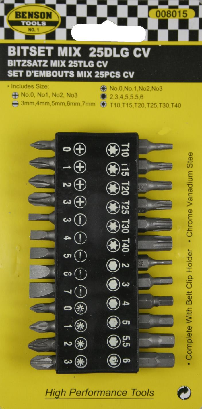 Benson Bit Set 25dlg