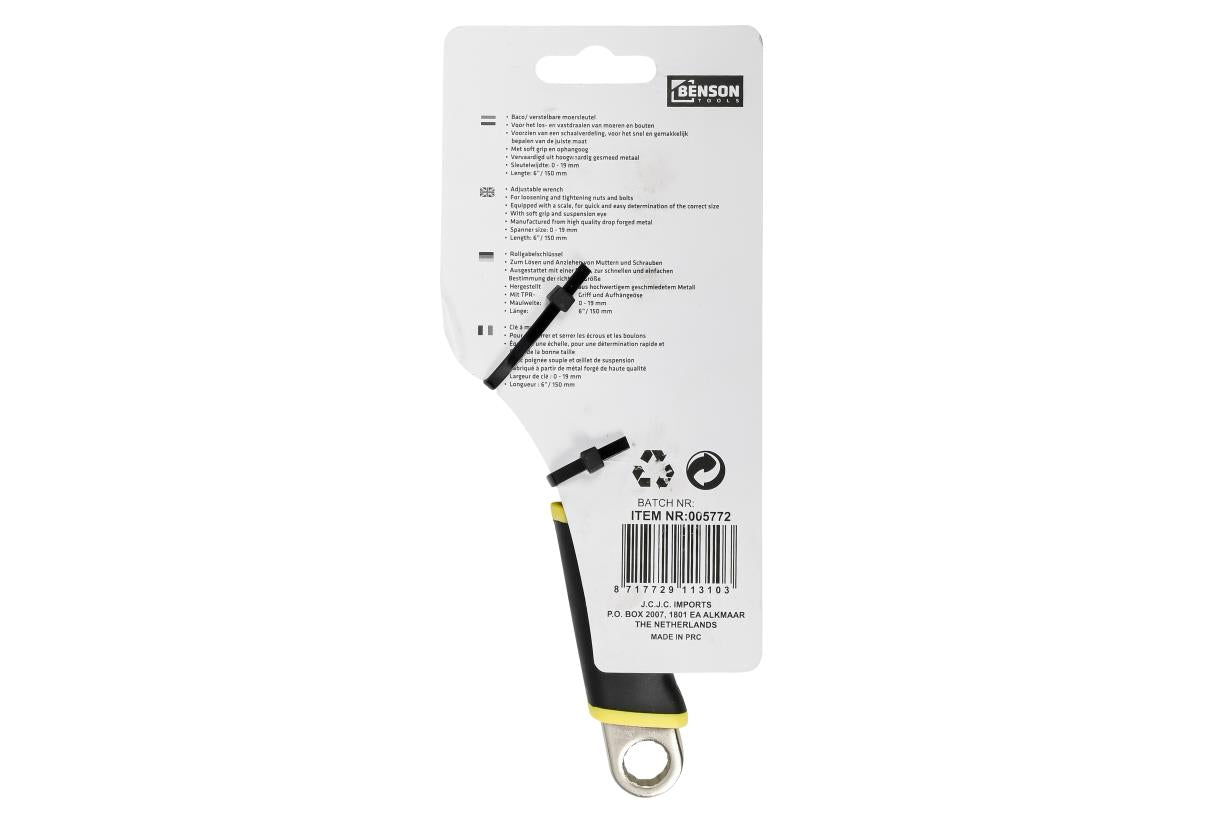 Benson Engelse Sleutel Soft Grip 6" 2