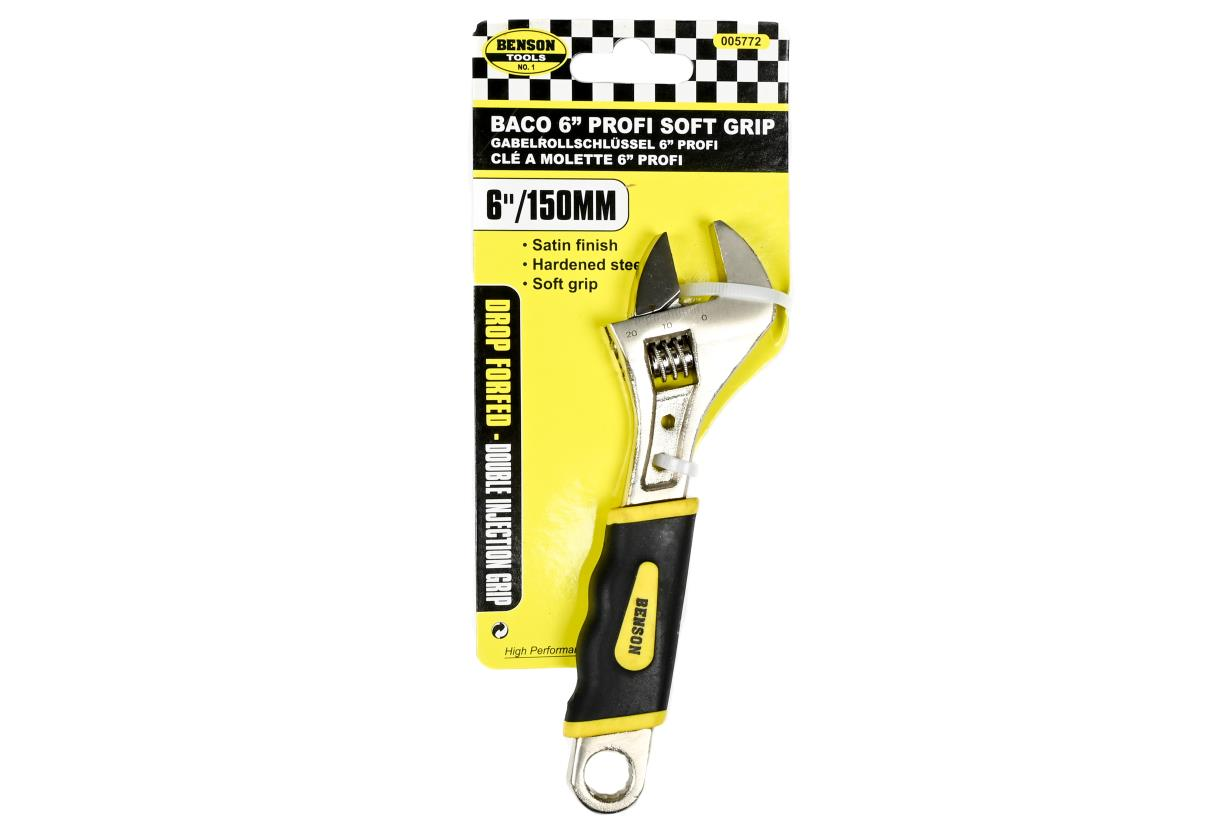 Benson Engelse Sleutel Soft Grip 6" 3