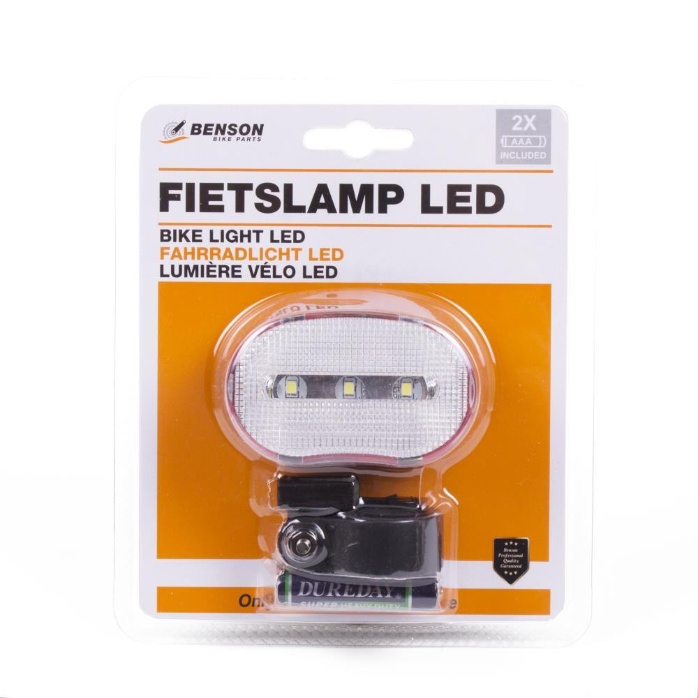 Benson Fietslamp 3x Led Wit 3