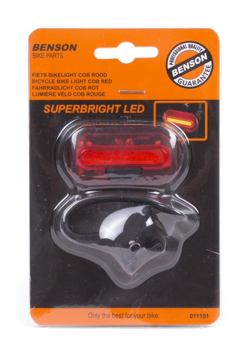 Benson Fietslamp Cob Rood 3