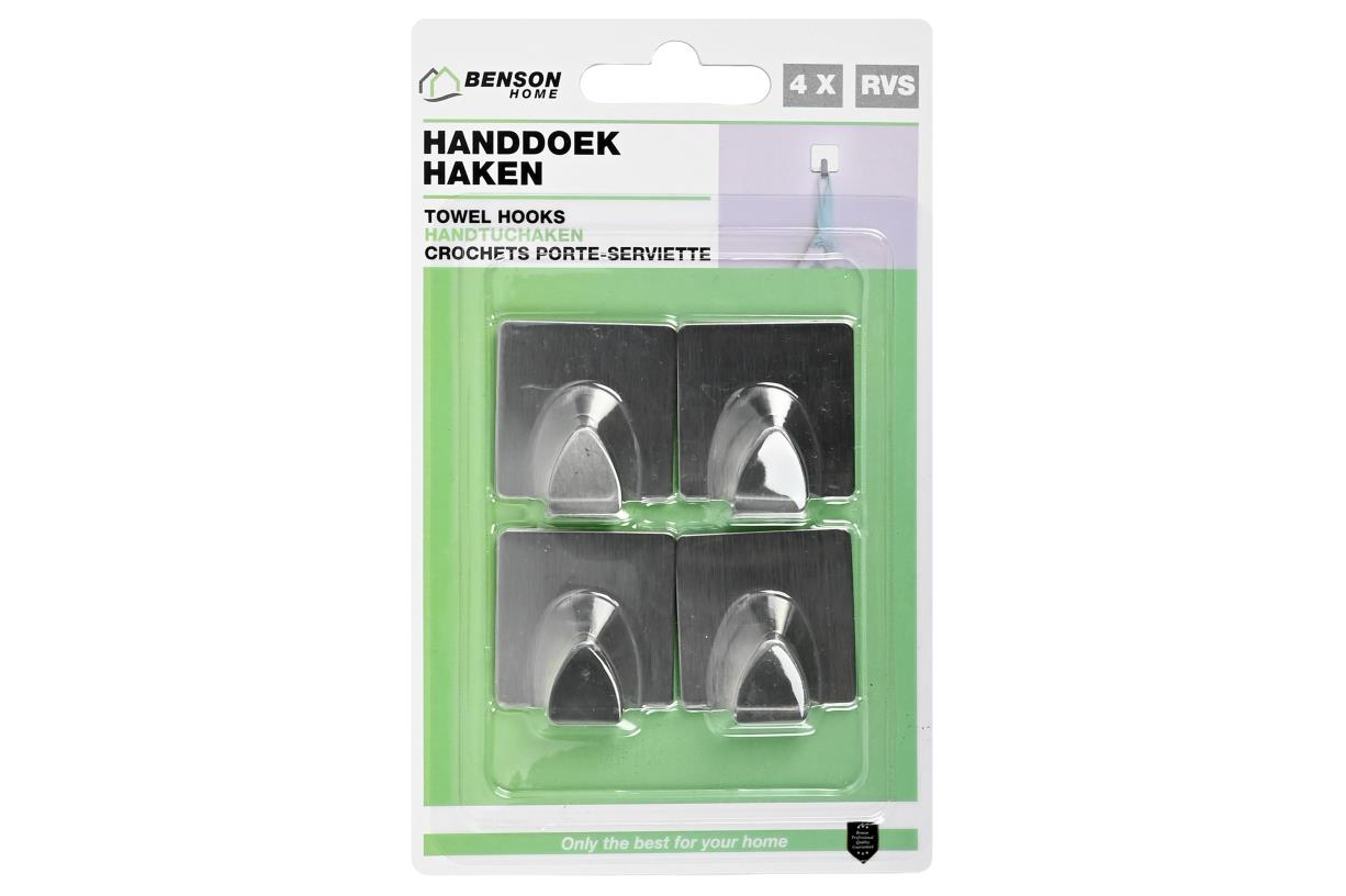 Benson Handdoekhouder Rvs 4st 5