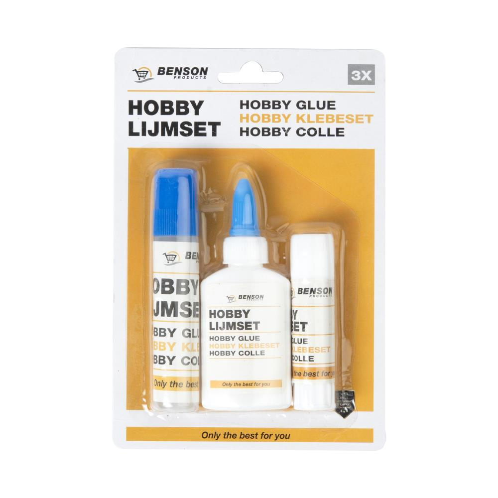Benson Hobbylijmset 3dlg 3