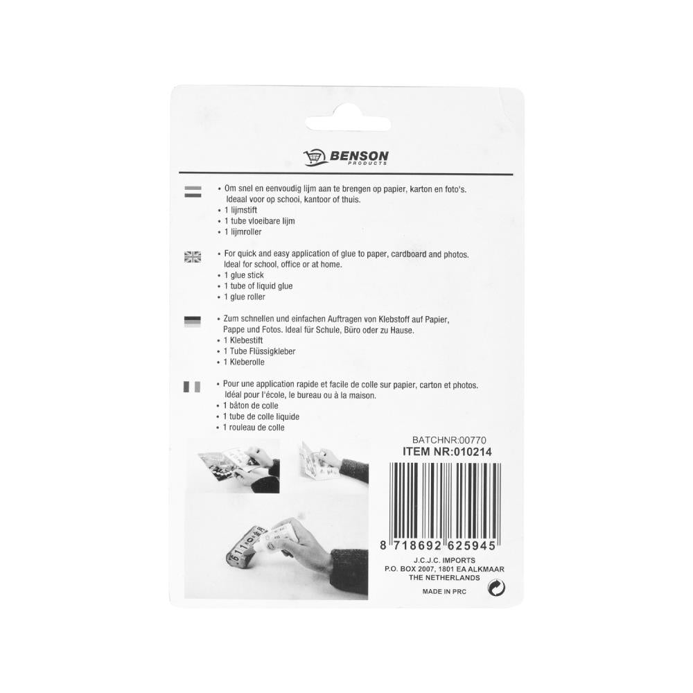 Benson Hobbylijmset 3dlg 4
