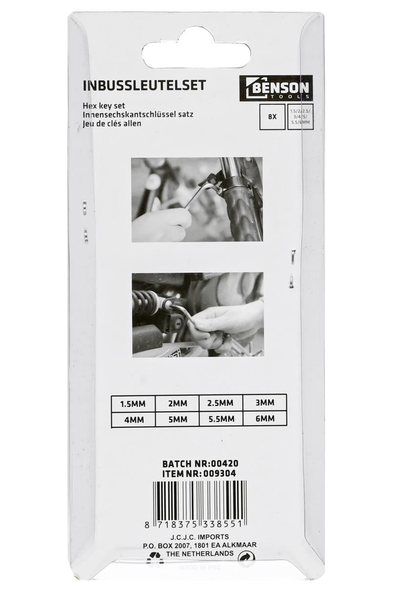 Benson Inbussleutel Set 8dlg 4