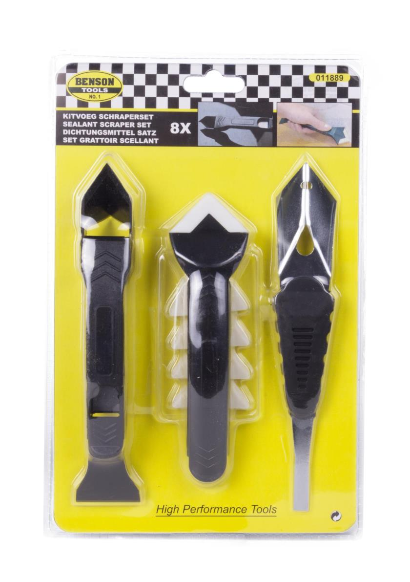 Benson Kit Gereedschap Schrapenset 8delig 4