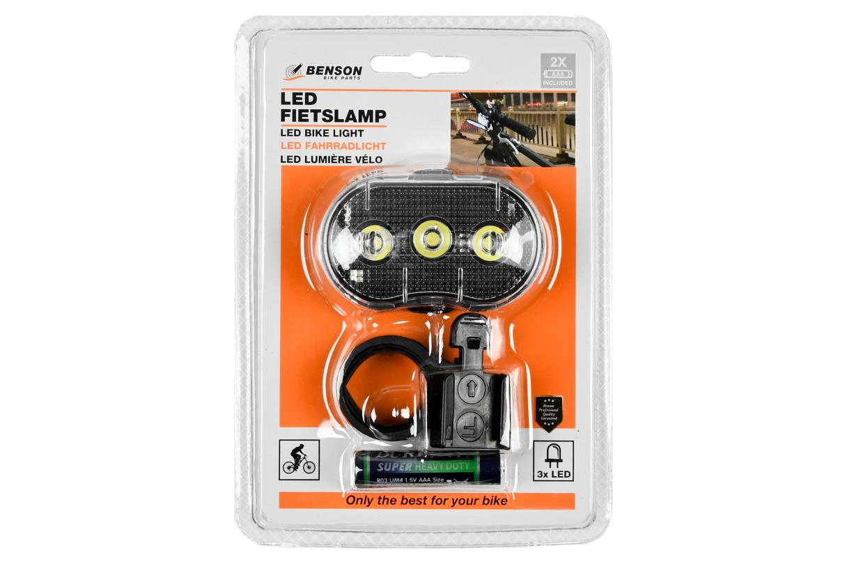 Benson Led Fietslamp Wit voor 6