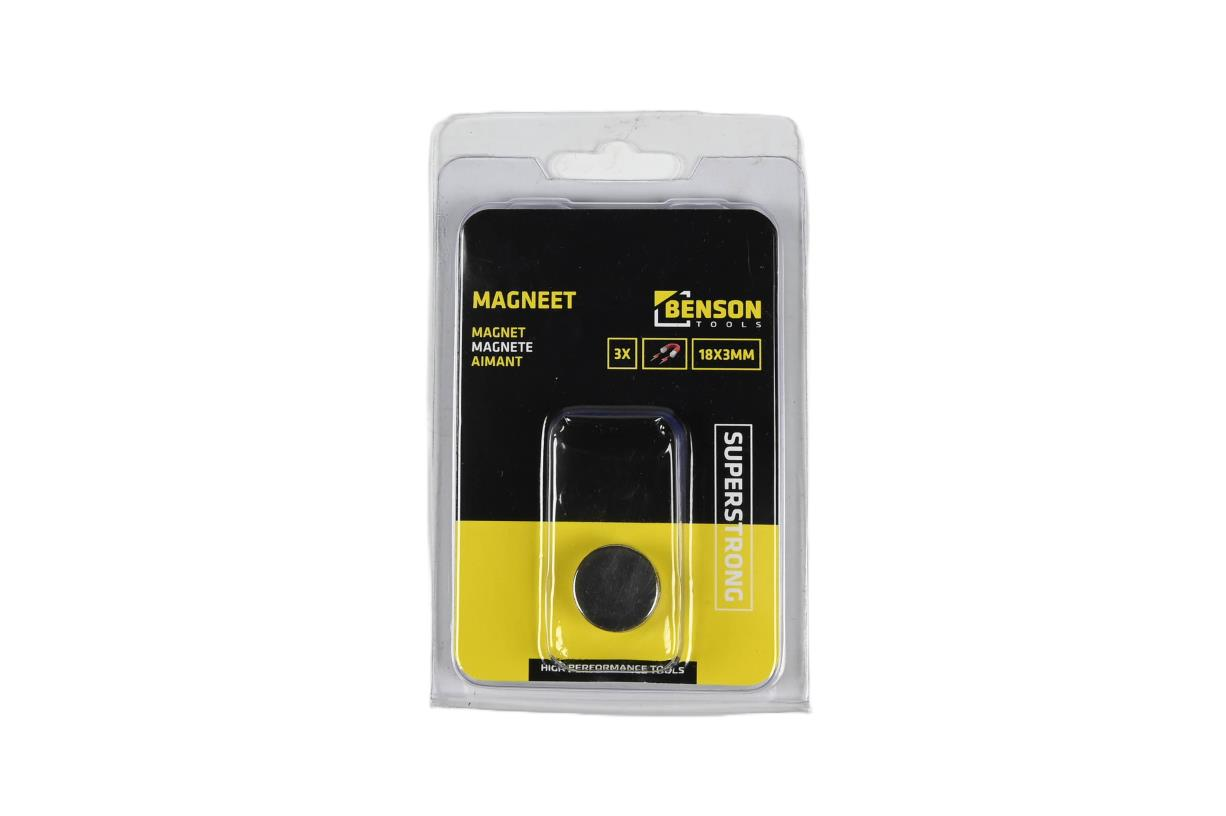 Benson Magneet 3st 18x3mm 2