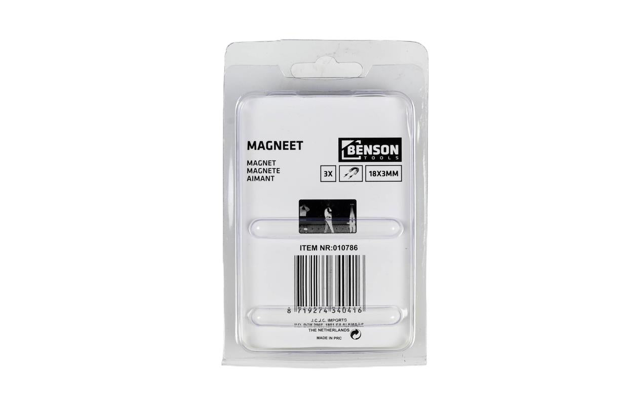 Benson Magneet 3st 18x3mm 3