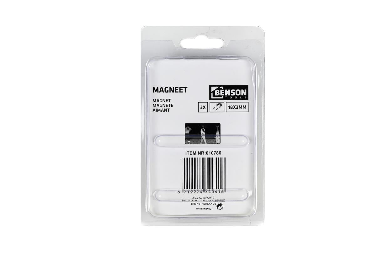 Benson Magneet 3st 18x3mm 5