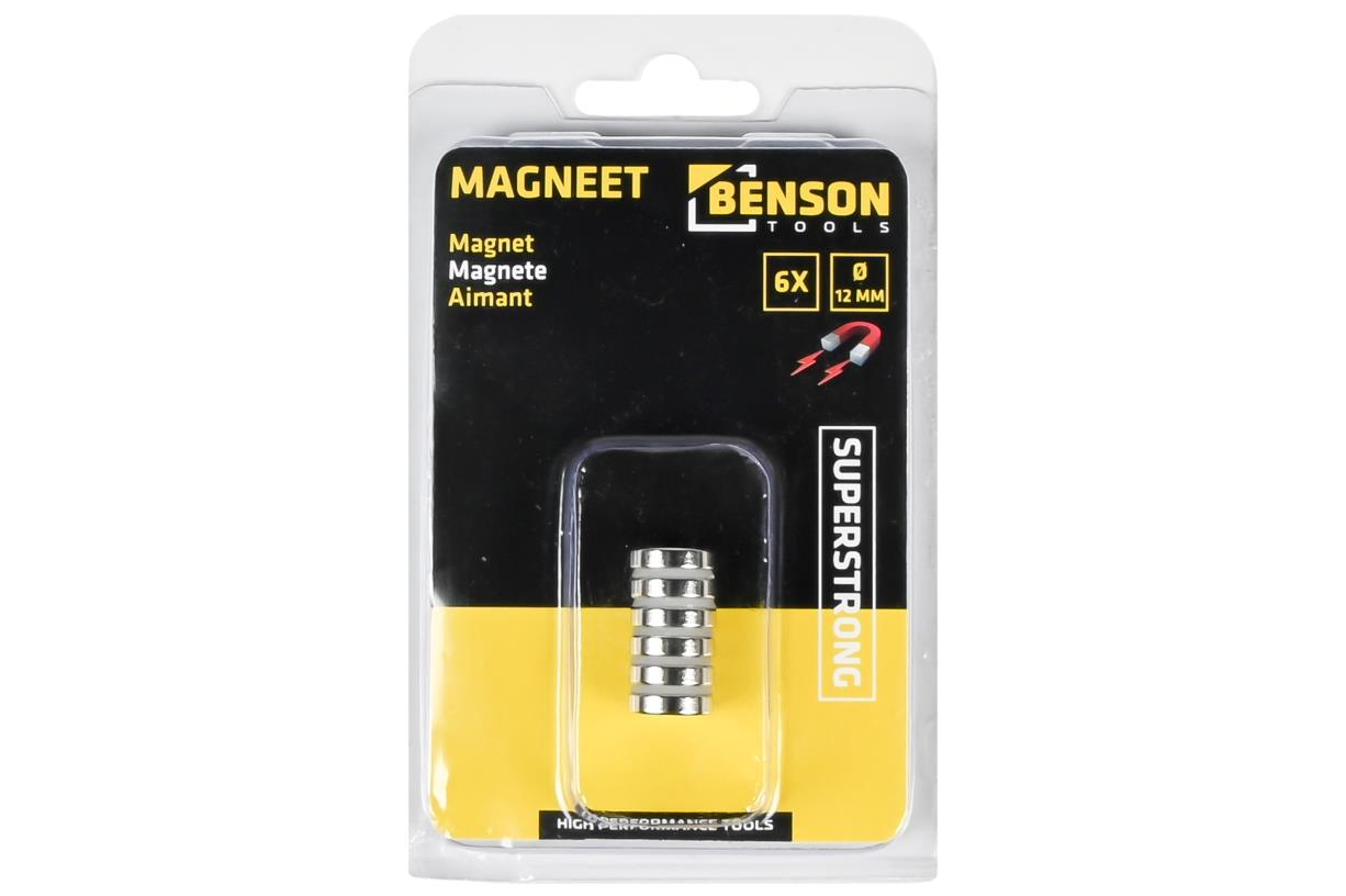 Benson Magneet 6st 12x3mm 2