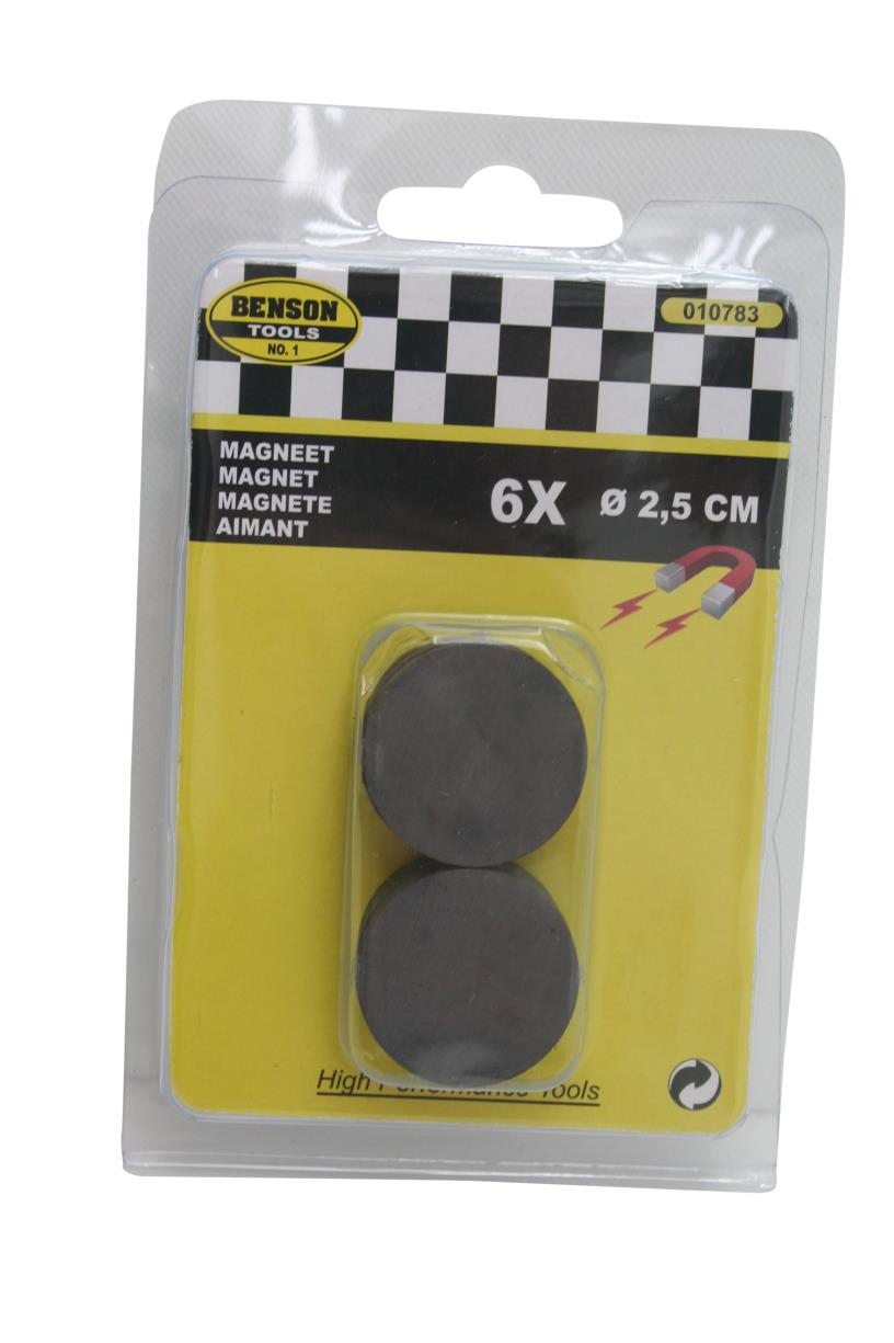 Benson Magneet 6x 2.5 cm 2