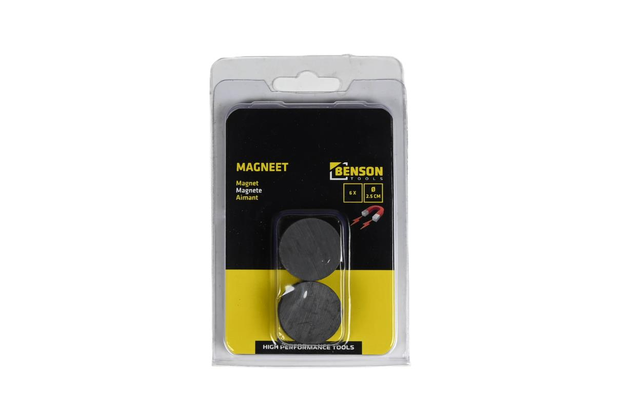 Benson Magneet 6x 2.5 cm 3