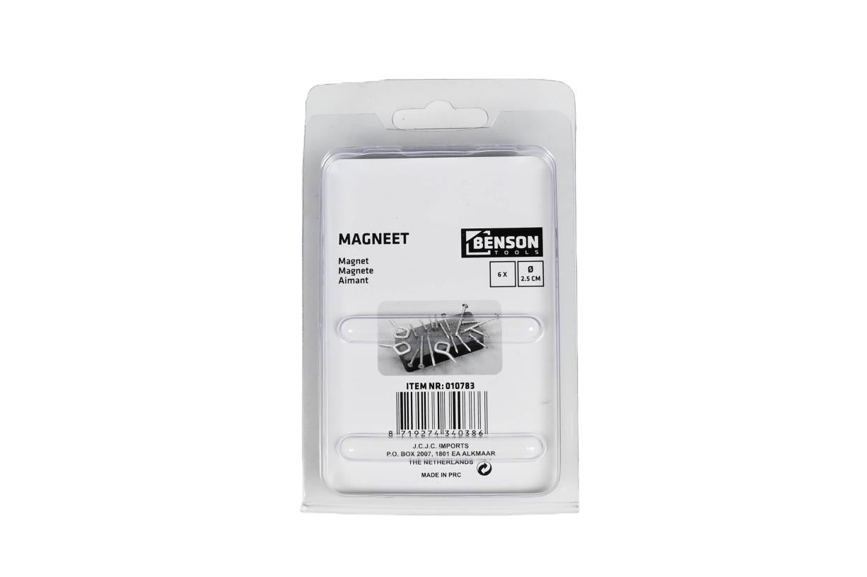 Benson Magneet 6x 2.5 cm 4