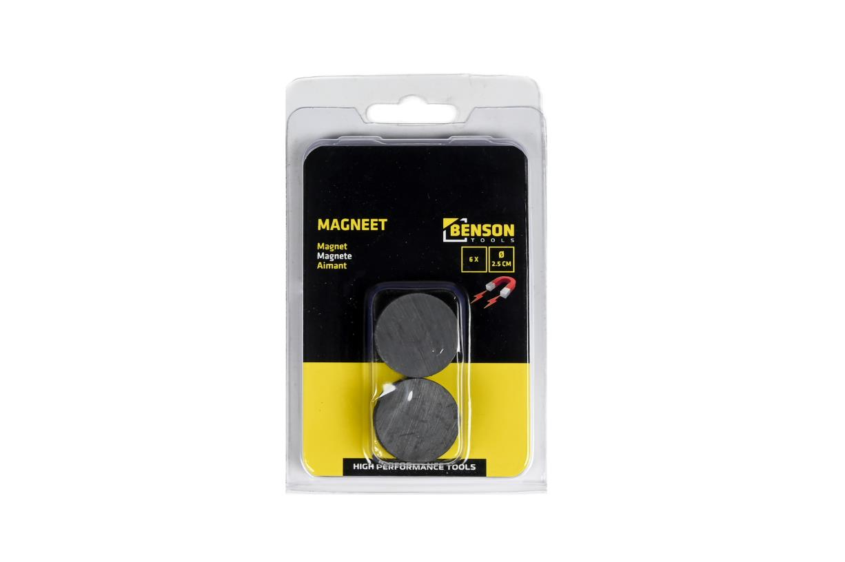 Benson Magneet 6x 2.5 cm 5