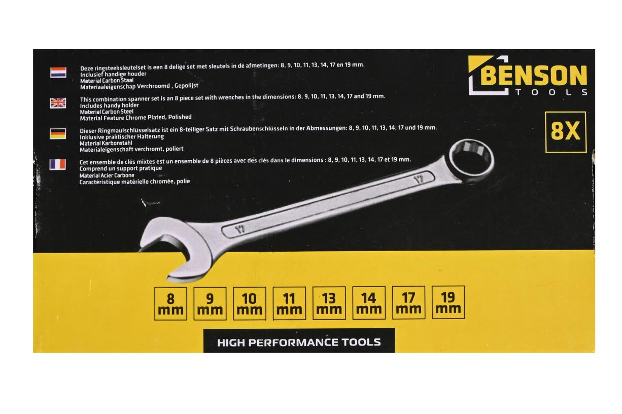 Benson Ring/steeksleutel Set 8dlg 3