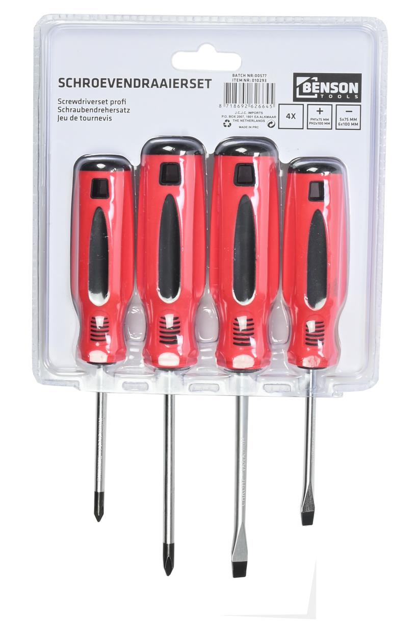 Benson Schroevendraaier Set 4dlg 4