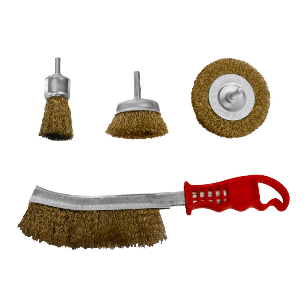 Benson Staalborstel Set 4dlg