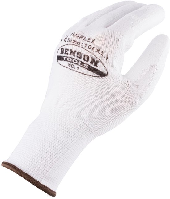Benson Werkhandschoen Wit/zwart 4
