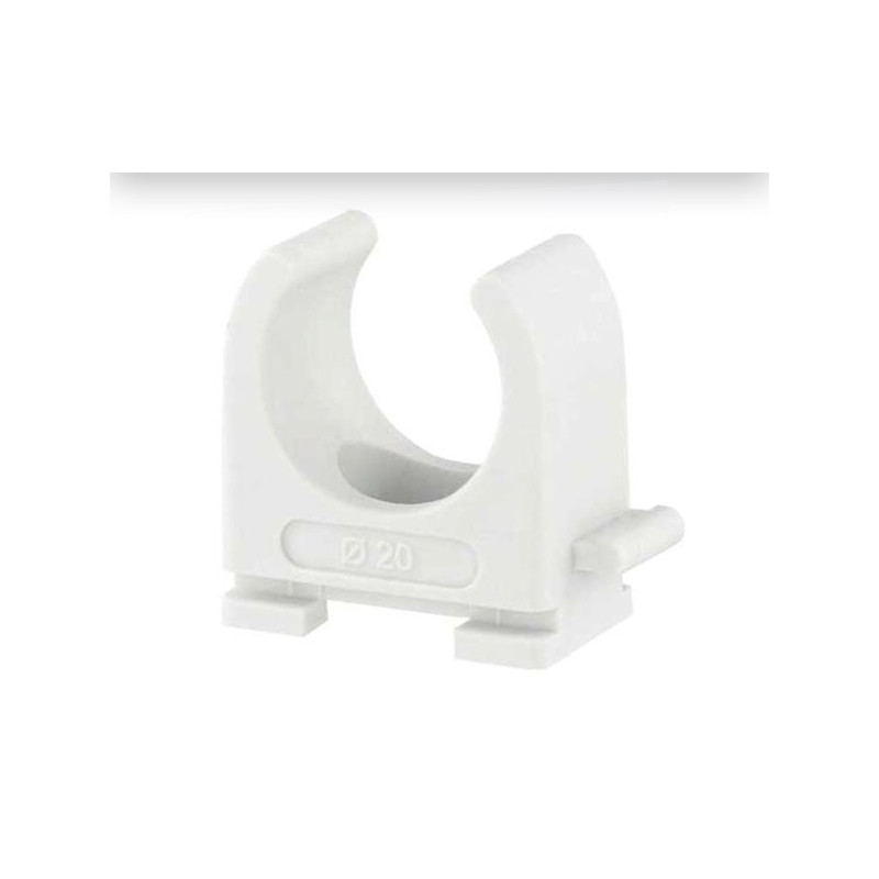 Beugel Wit Pvc Buis 20 mm