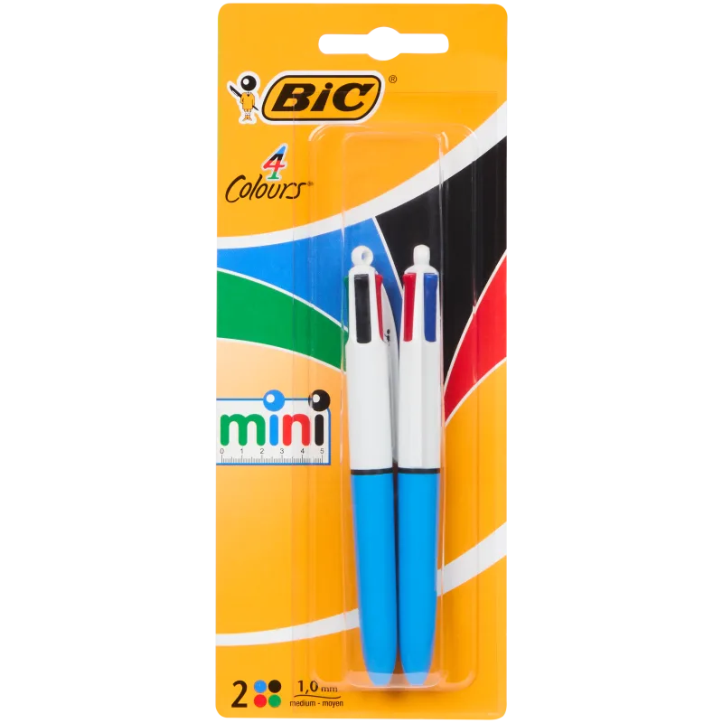 Bic Pen 4 Kleuren 2 Stuk