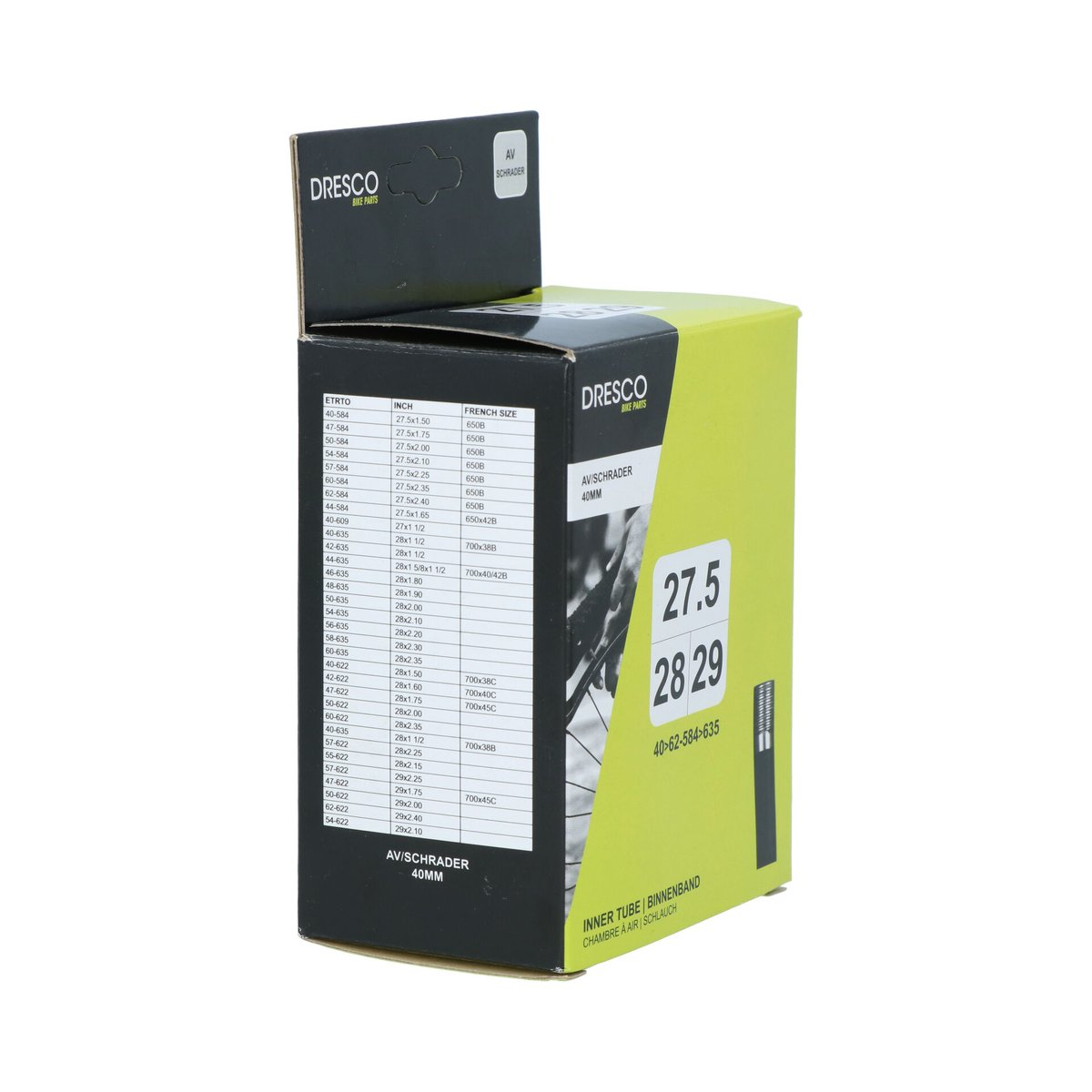 Binnenband 27.5/28/29 (40/62-584-635) Schraeder 40 mm 6
