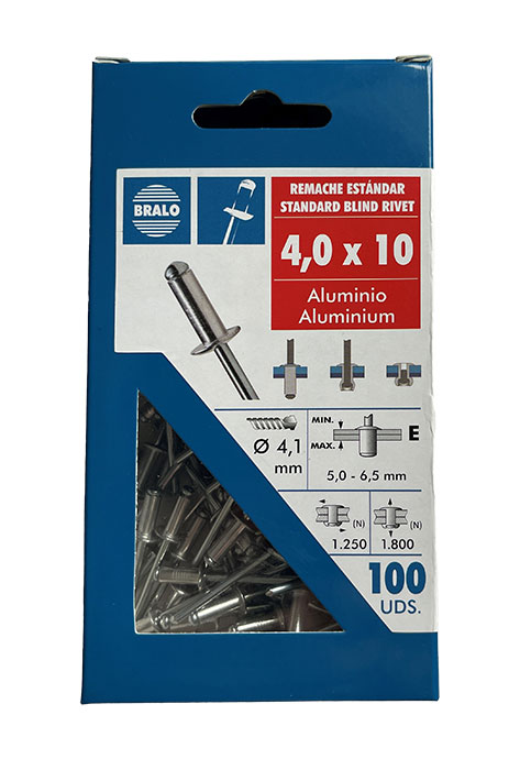 Blindklinknagels 4.0x14mm