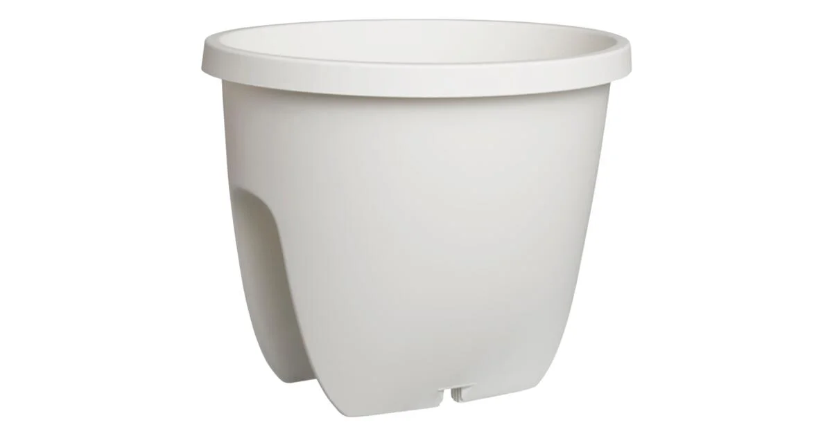 Bloembak Balkon Wit 30 cm 2