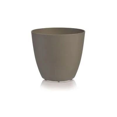 Bloempot Ella Mat 13 cm Taupe