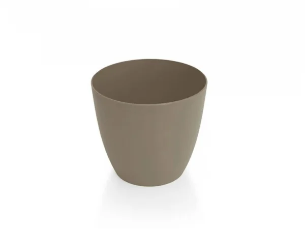 Bloempot Ella Mat 18 cm Taupe