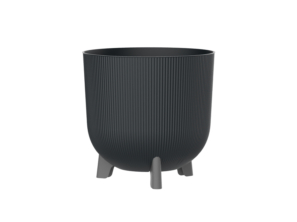 Bloempot op Voet Iris 30.3 cm Zwart